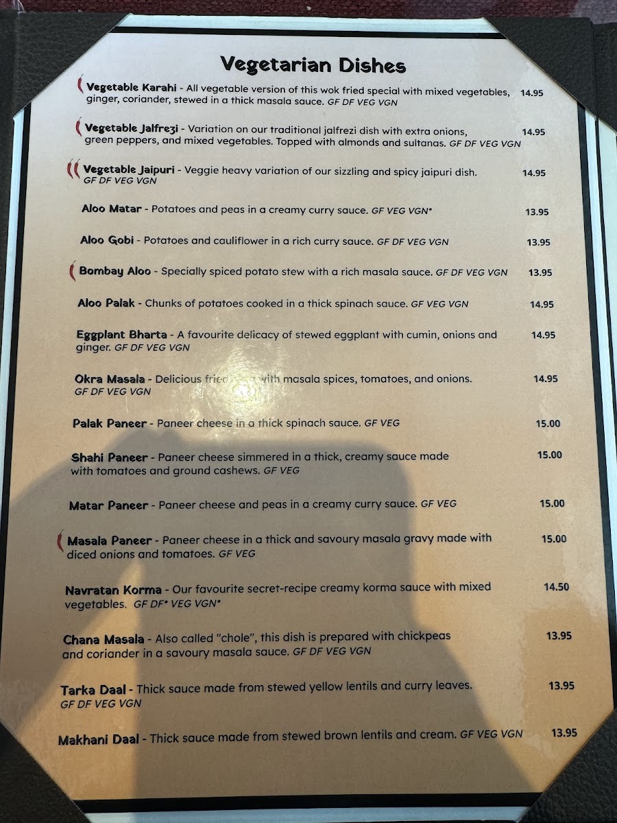 Menu Spices Indian & Nepalese Restaurant Seton-10