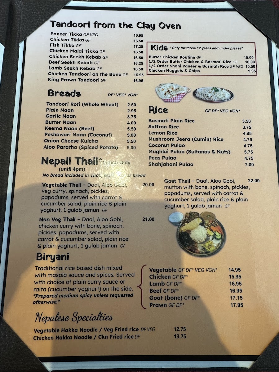 Menu Spices Indian & Nepalese Restaurant Seton-6