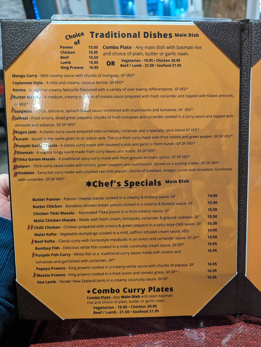 Menu Spices Indian & Nepalese Restaurant Seton-9
