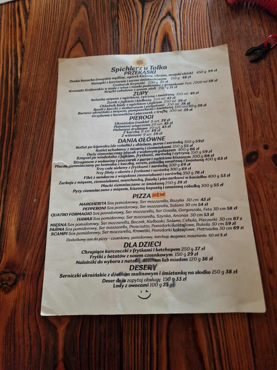Menu 'spichlerz U Tolka' - Restauracja Prawdziwej Kuchni-4