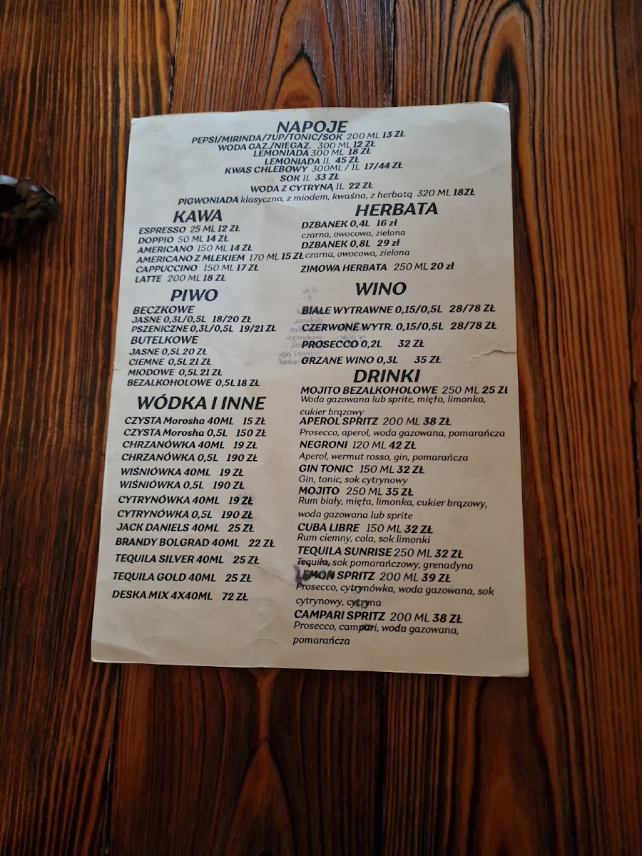 Menu 'spichlerz U Tolka' - Restauracja Prawdziwej Kuchni-7