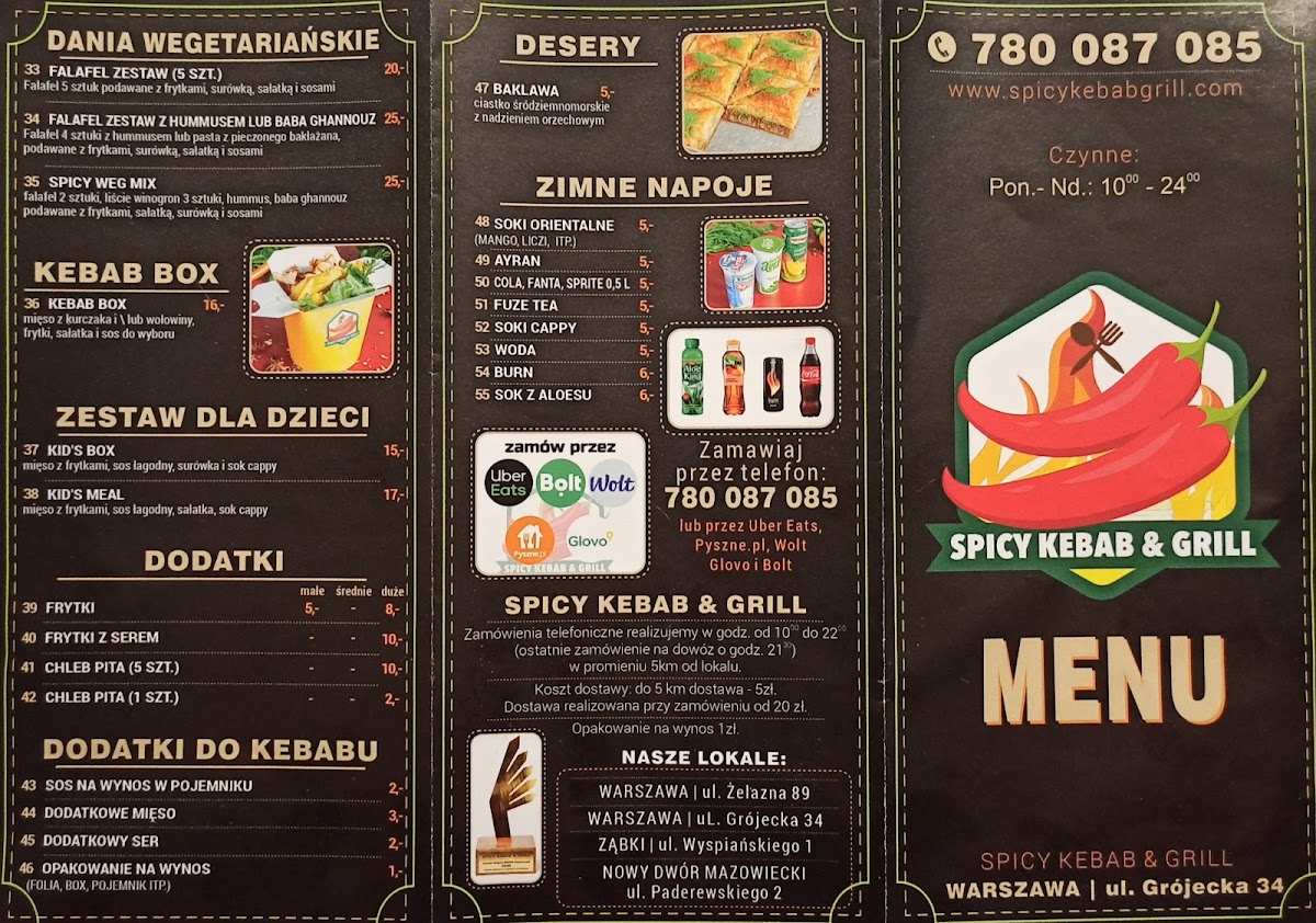 Menu Spicy Kebab & Grill-Grójecka-3