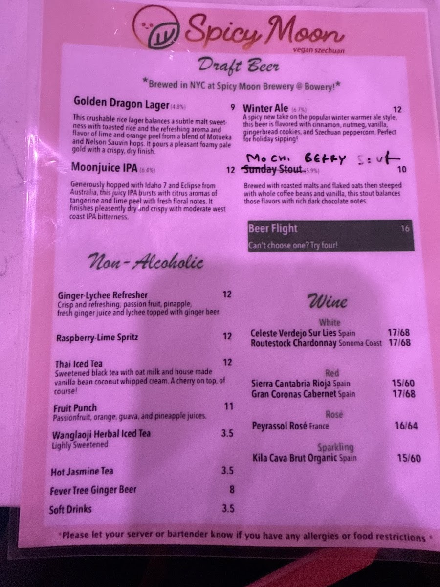 Menu Spicy Moon East Village-1