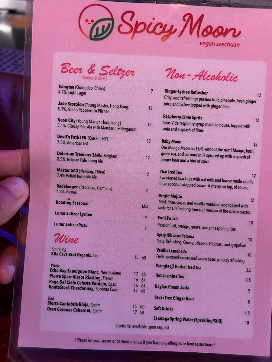 Menu Spicy Moon East Village-5