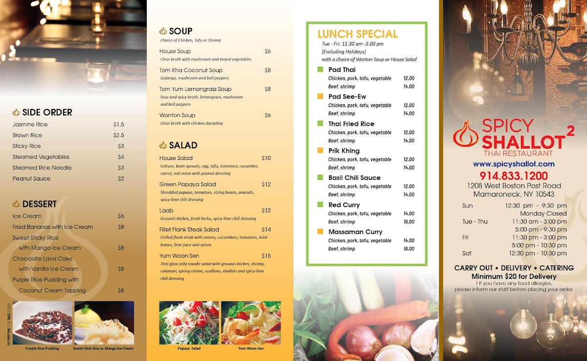 Menu Spicy Shallot 2 Thai Restaurant-2
