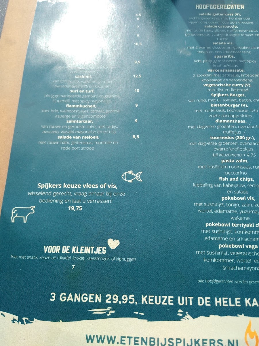 Menu Spijkers Ijmuiden-9