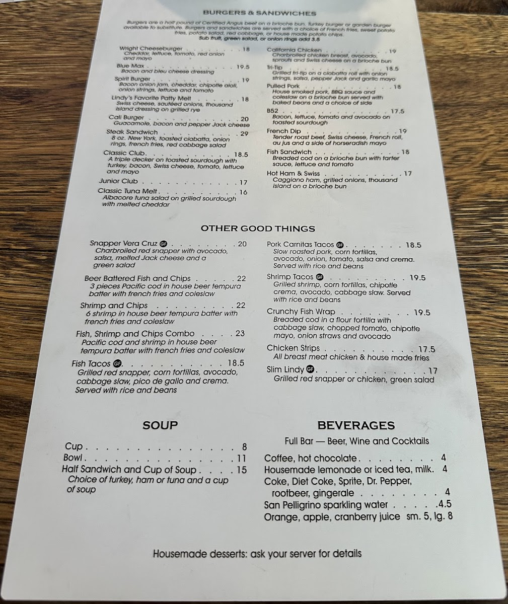 Menu Spirit Of San Luis Restaurant-2