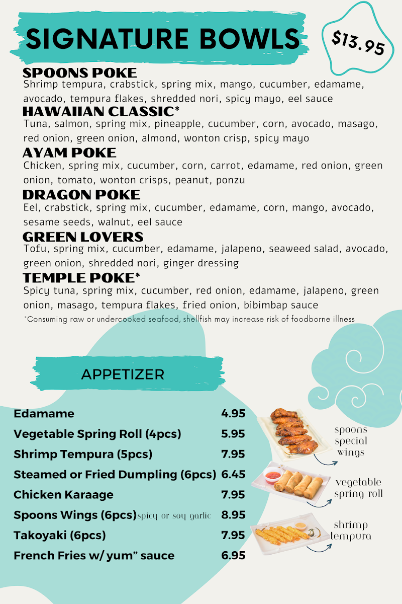 Menu Spoons Sushi & Hibachi Express-5