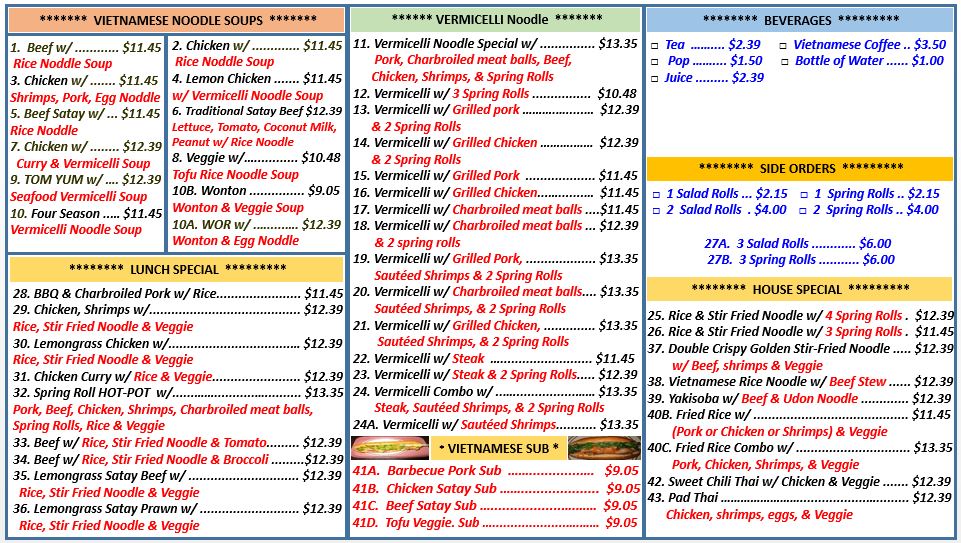 Menu Spring Roll Chalet-1