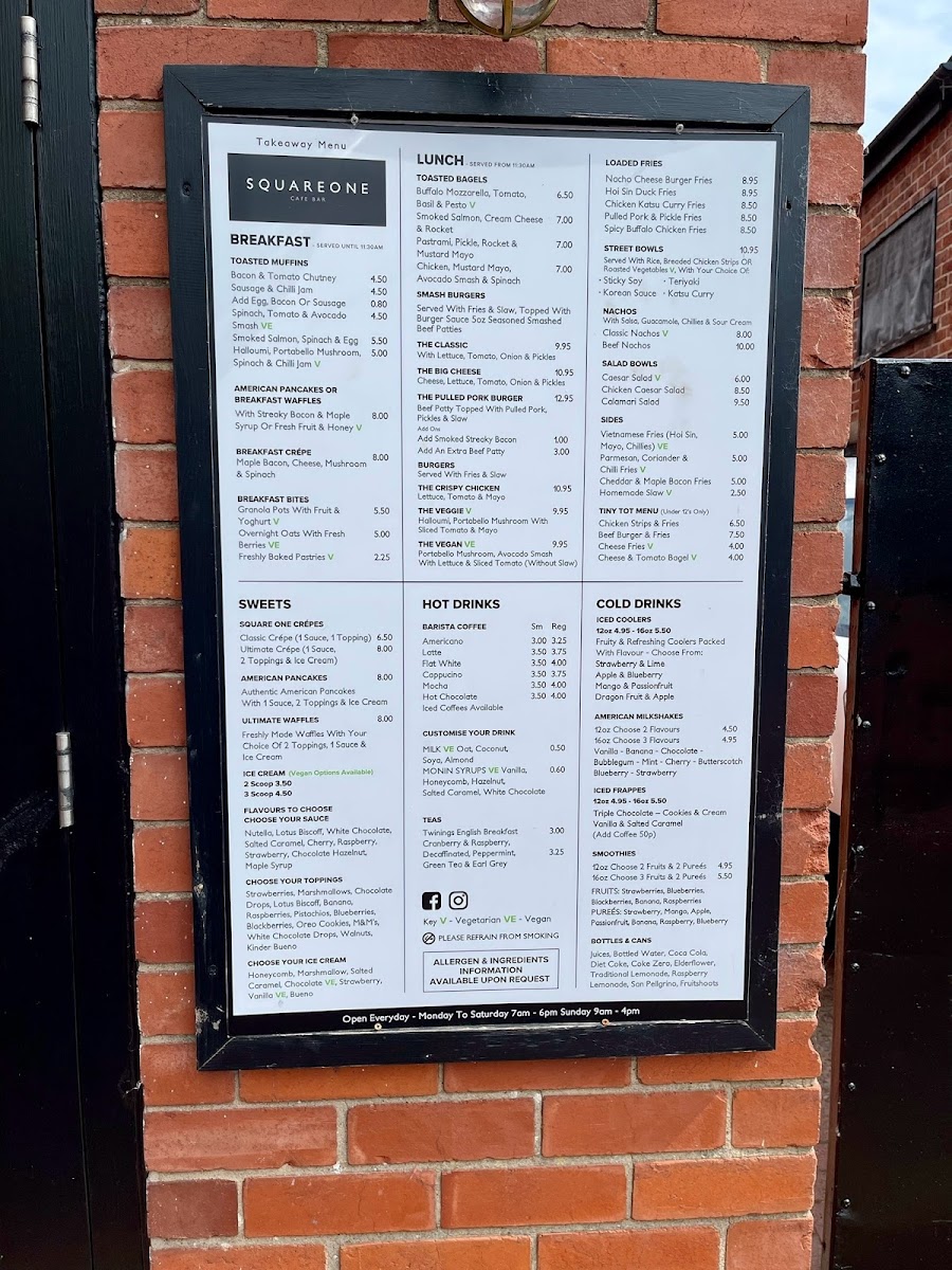 Menu Square One Oswestry-1
