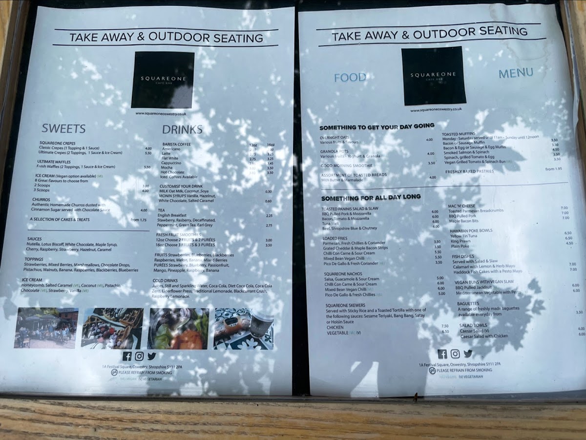 Menu Square One Oswestry-3