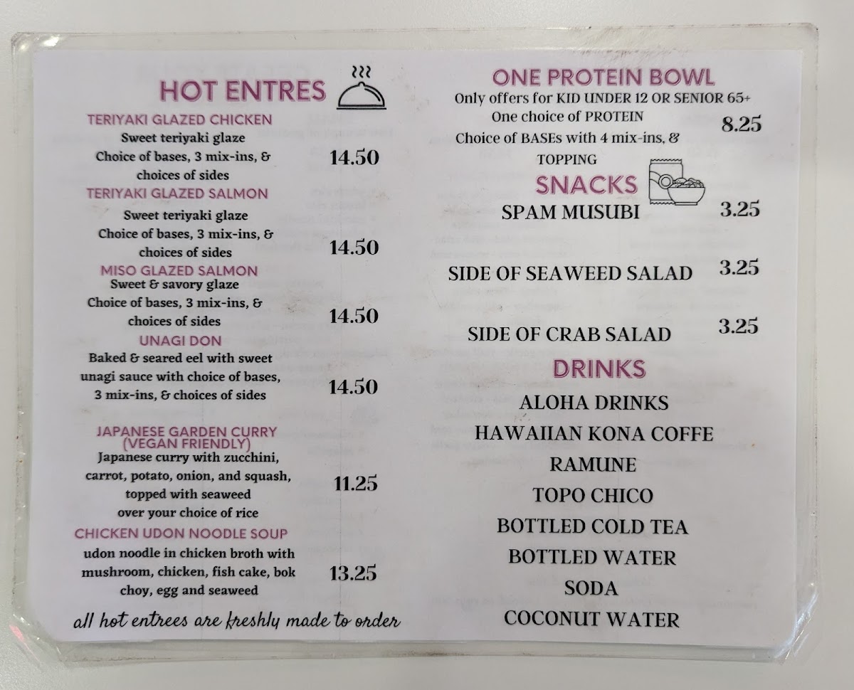 Menu Square Root Poké-3