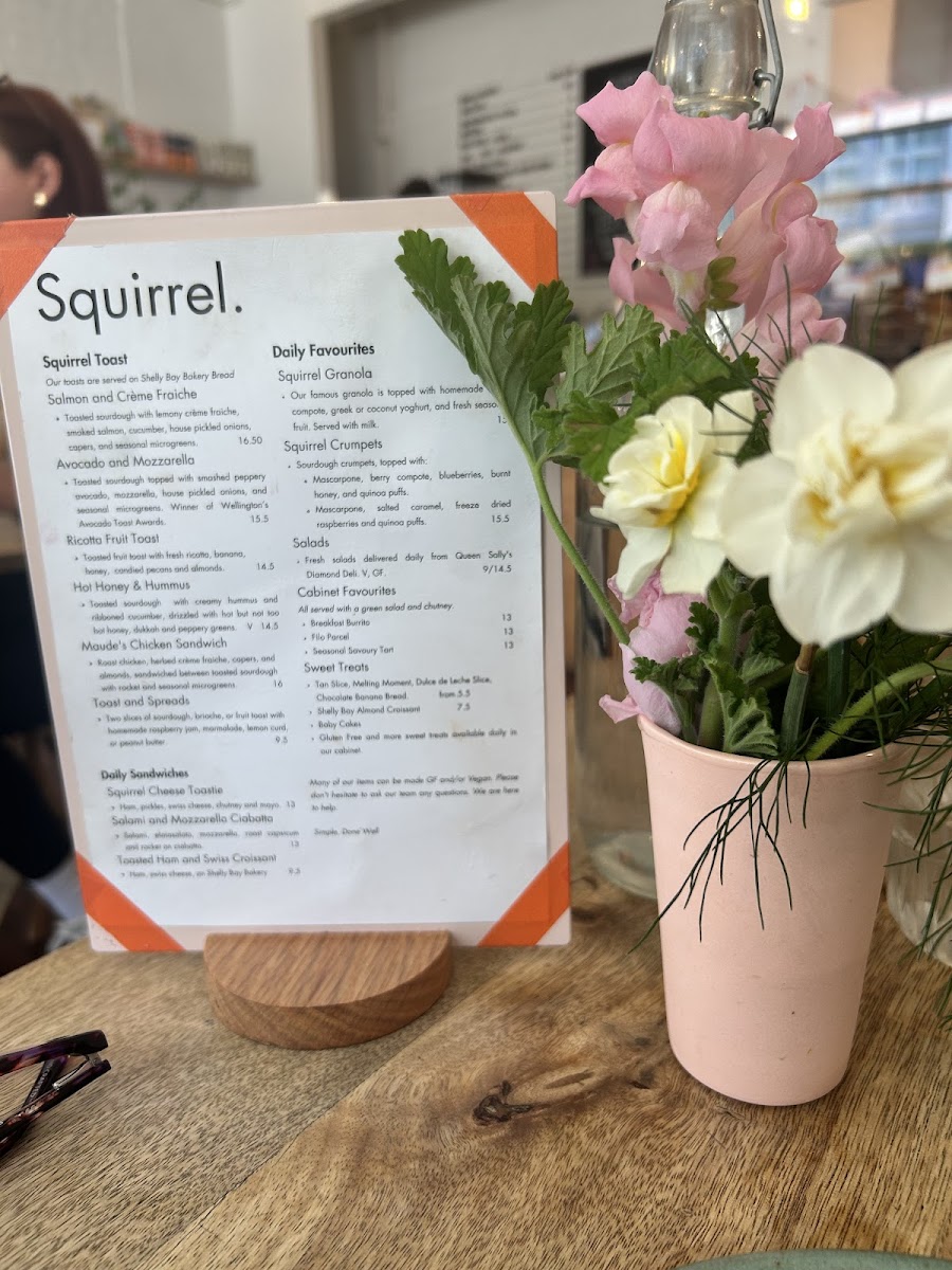 Menu Squirrel Nz-3