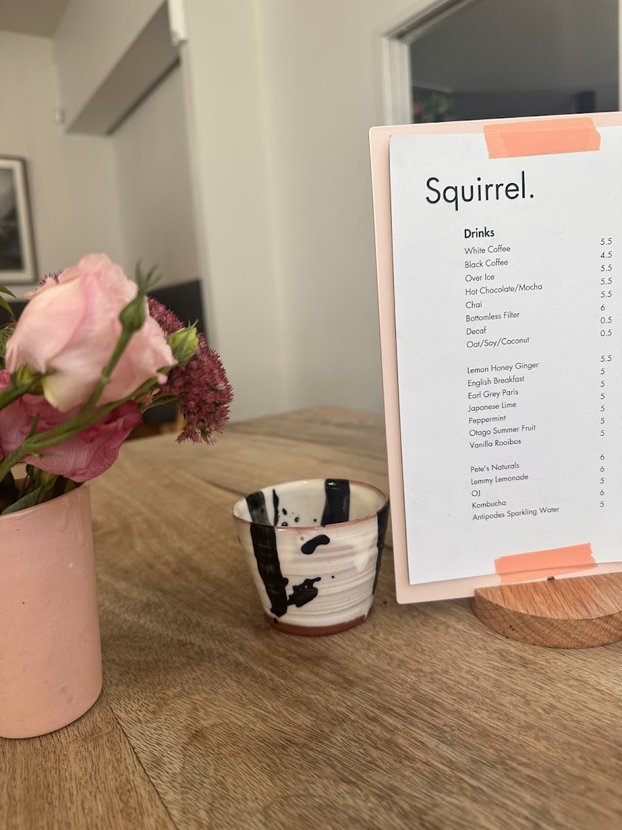 Menu Squirrel Nz-8