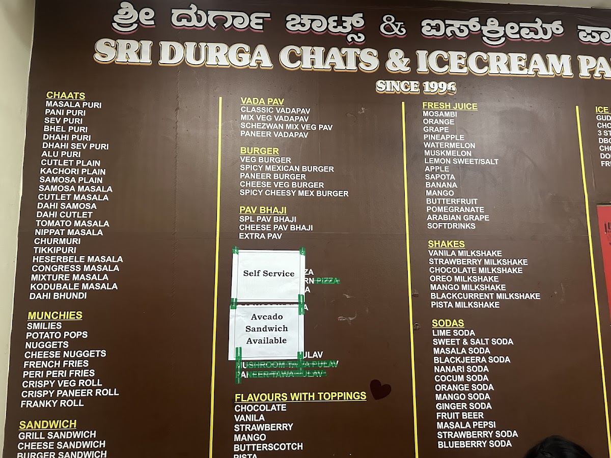 Menu Sri Durga Chats & Juice Centre-8