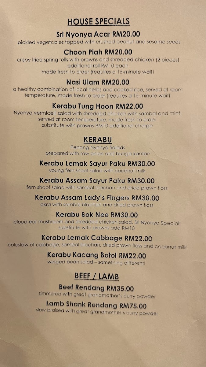 Menu Sri Nyonya Restaurant-2