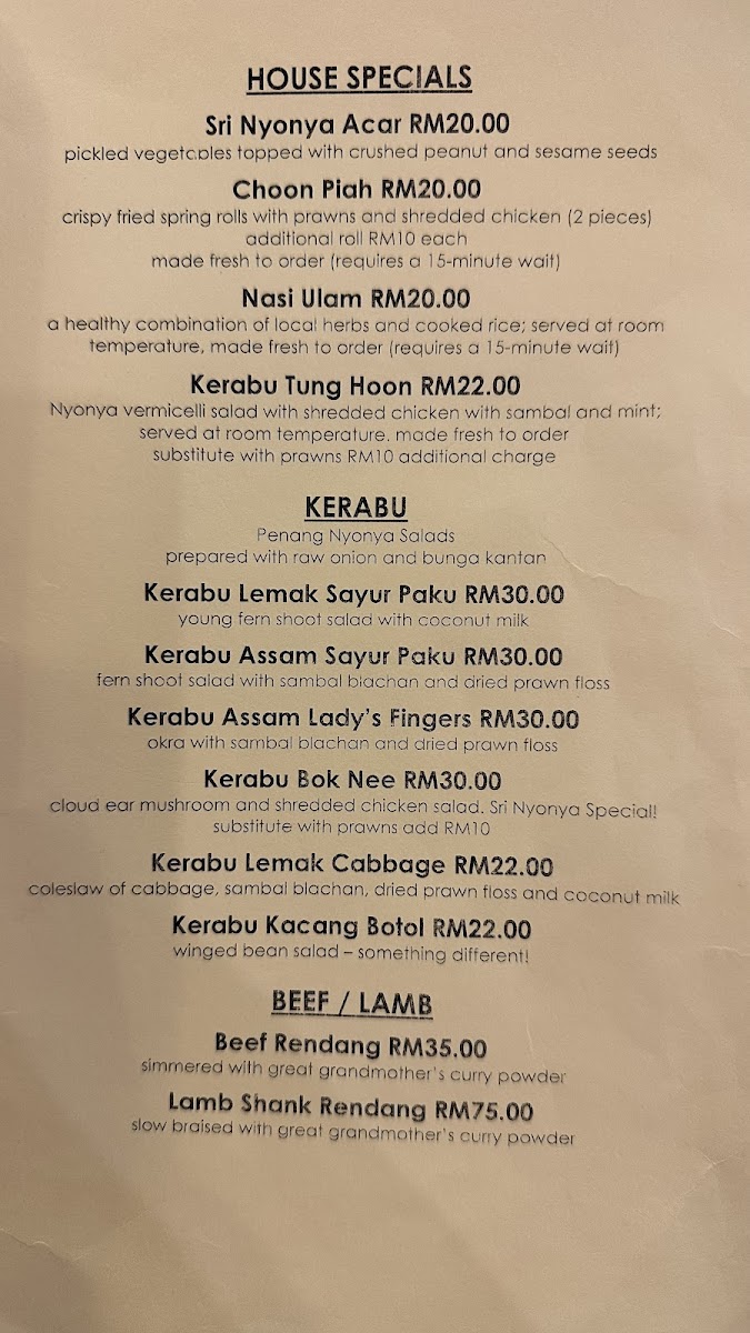 Menu Sri Nyonya Restaurant-3