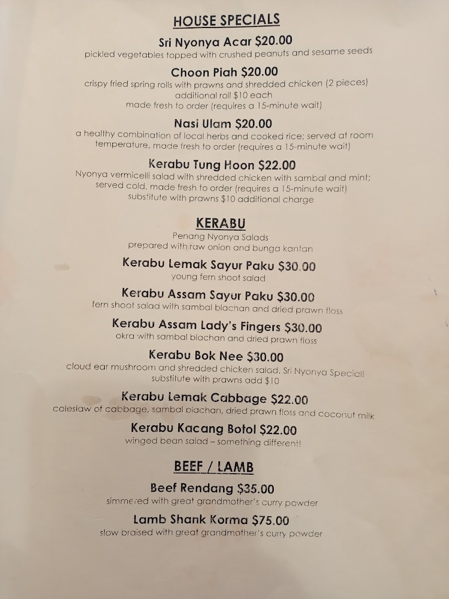 Menu Sri Nyonya Restaurant-5