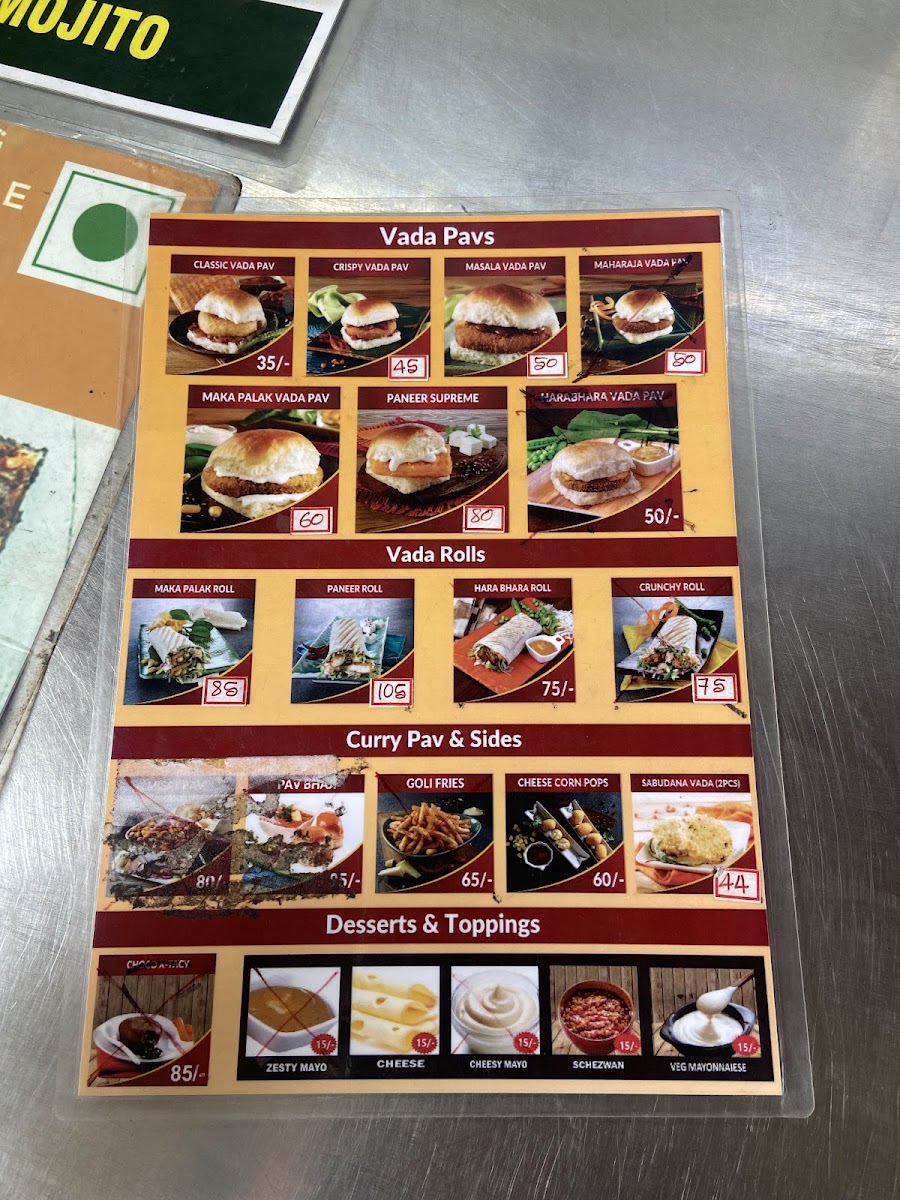 Menu Sri Sai Foods ( Goli Vada Pav + Karnataka Bhel House )-2
