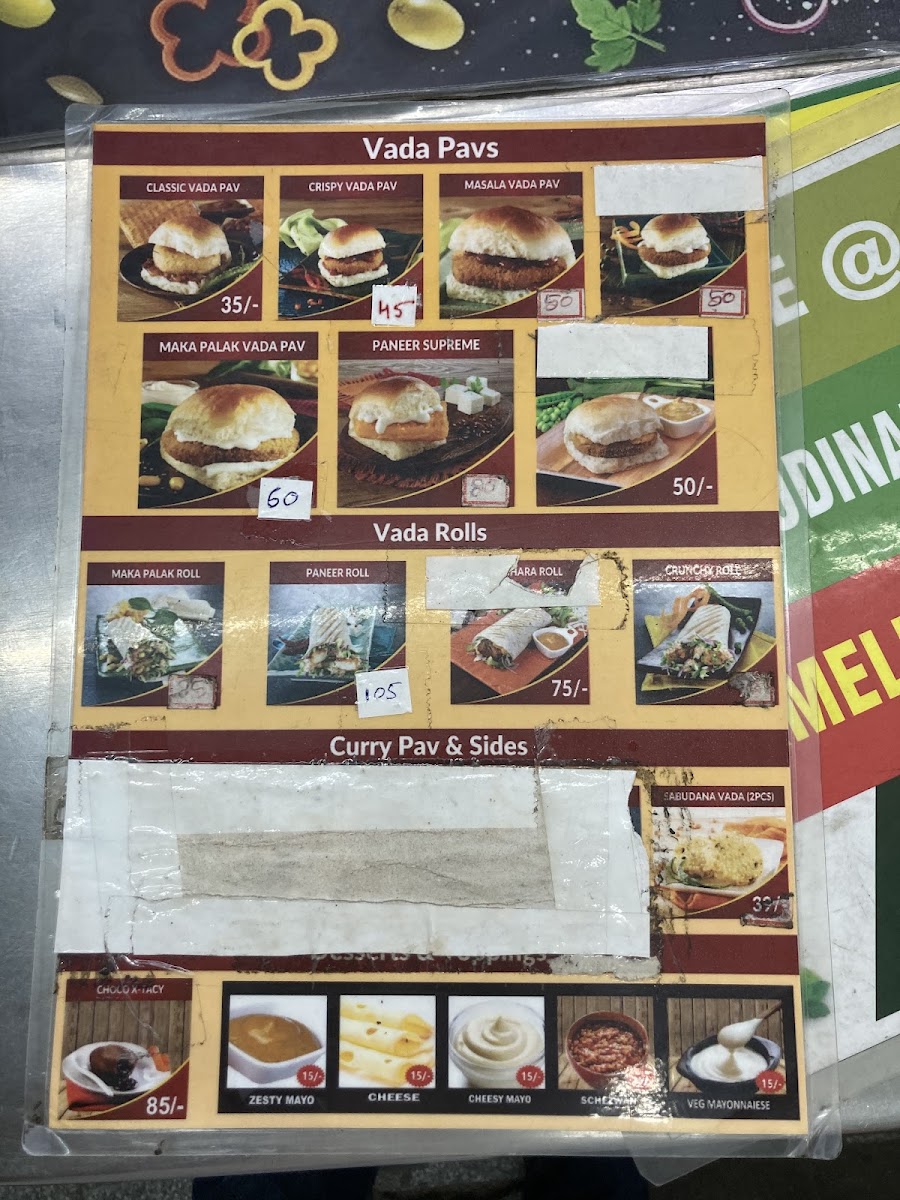 Menu Sri Sai Foods ( Goli Vada Pav + Karnataka Bhel House )-4