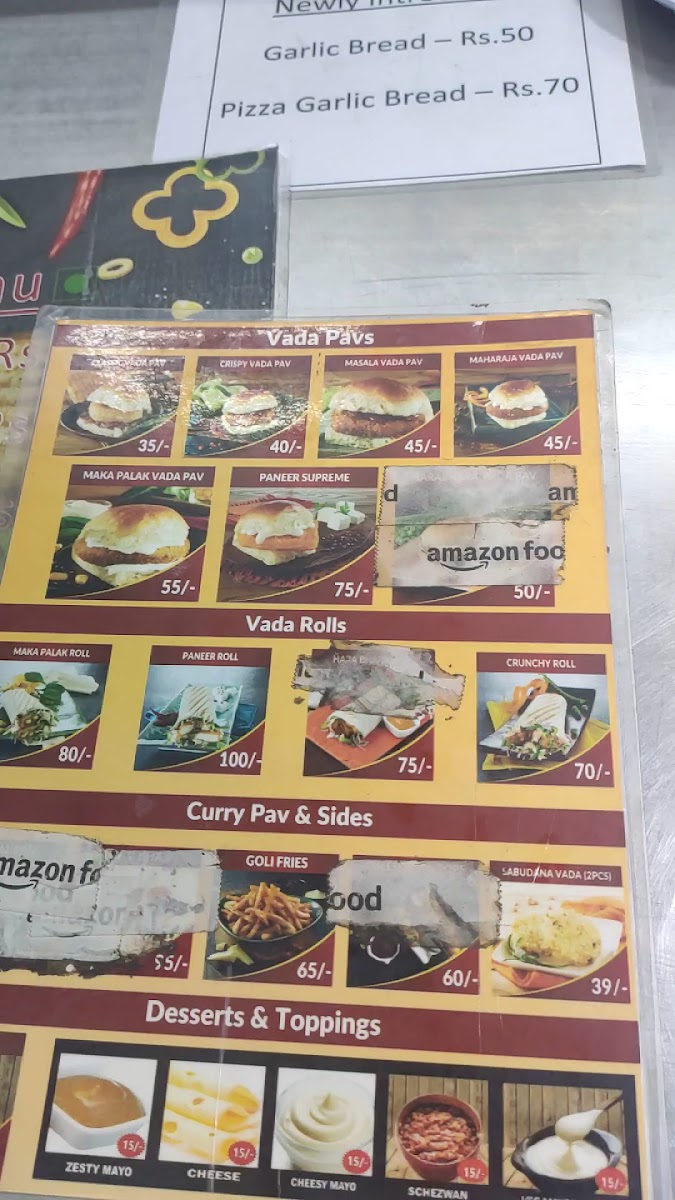 Menu Sri Sai Foods ( Goli Vada Pav + Karnataka Bhel House )-5