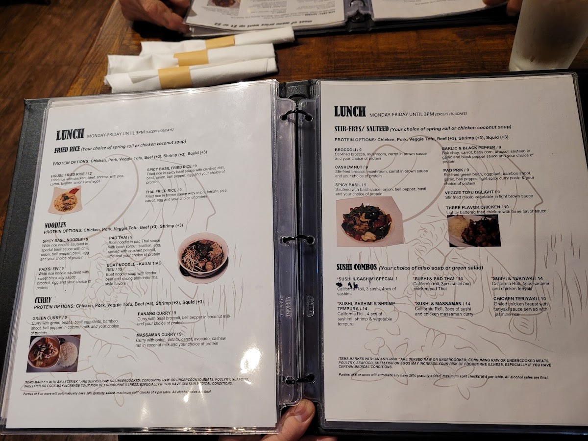 Menu Srithai: Thai Kitchen & Sushi Bar-5
