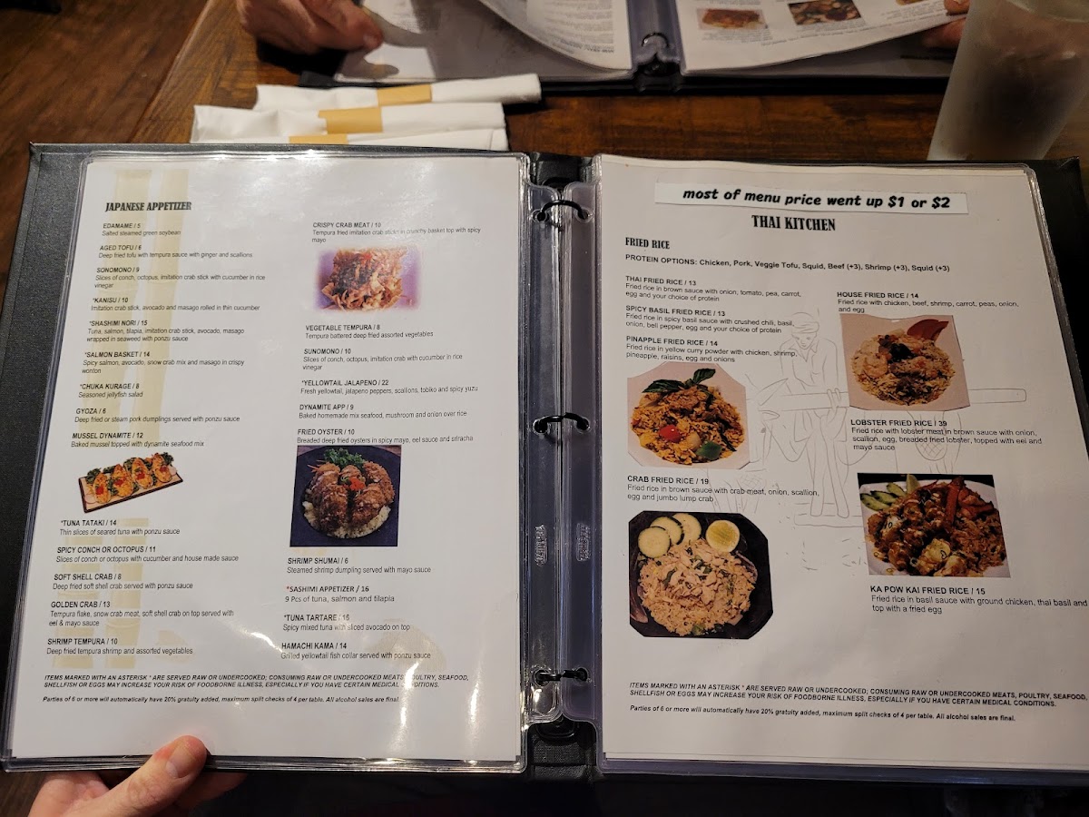 Menu Srithai: Thai Kitchen & Sushi Bar-7
