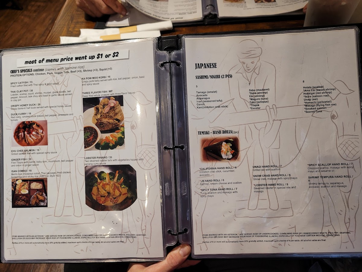 Menu Srithai: Thai Kitchen & Sushi Bar-8