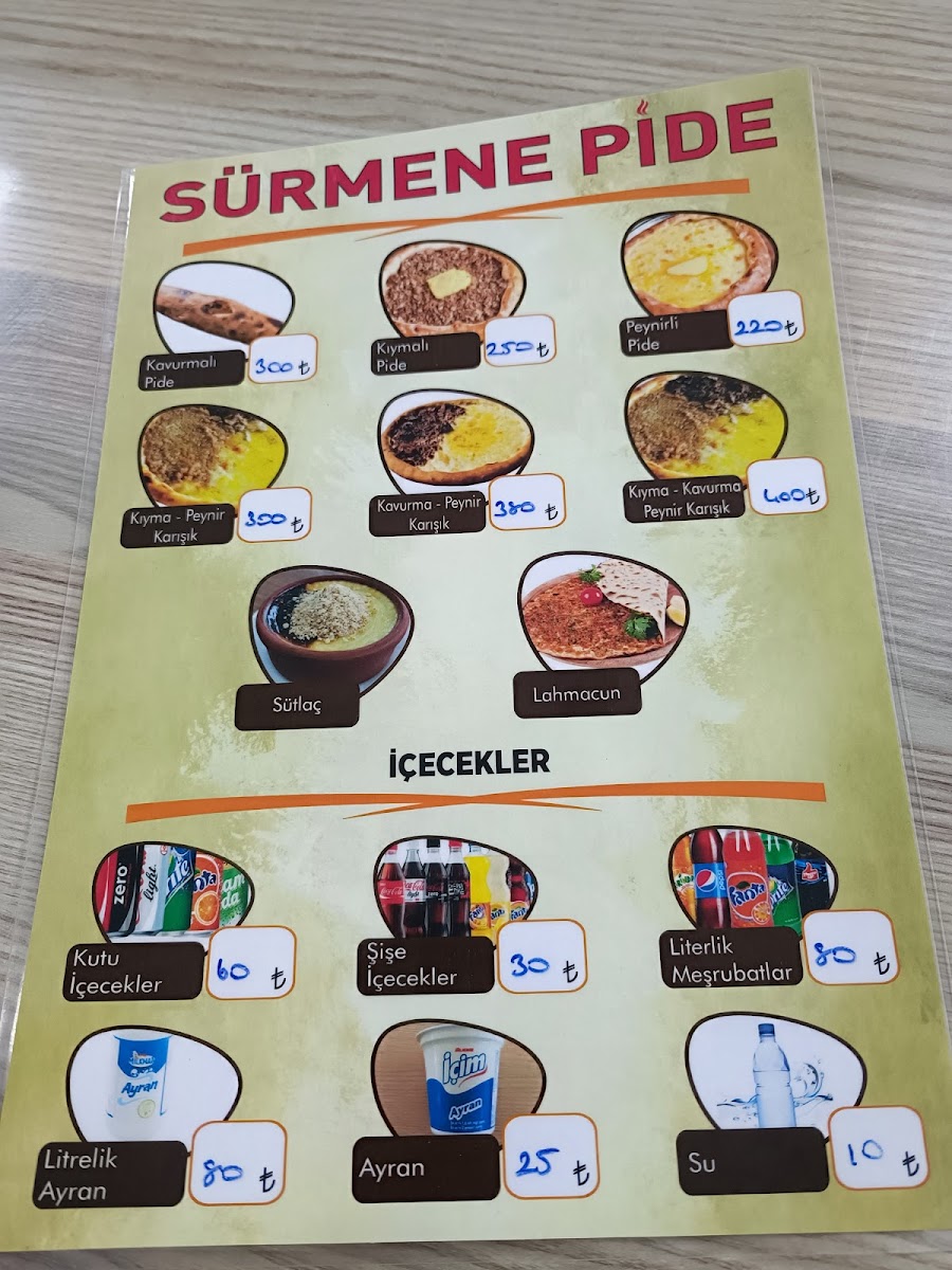 Menu Sürmene Pide-2