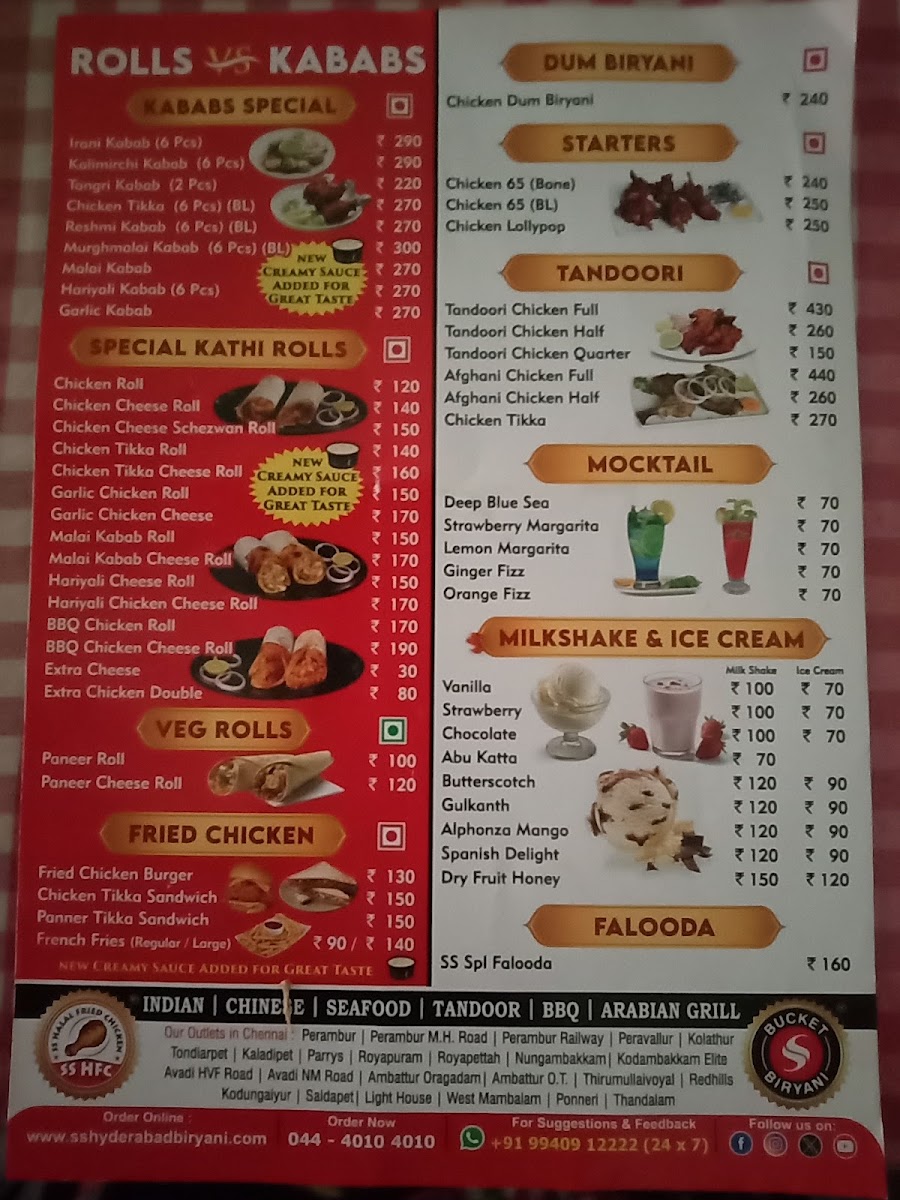 Menu Ss Hyderabad Biryani Coimbatore-2