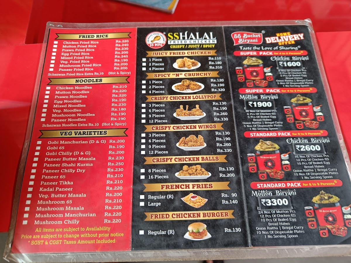 Menu Ss Hyderabad Biryani Coimbatore-3