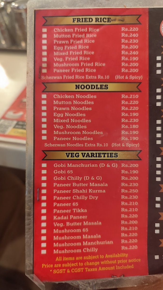 Menu Ss Hyderabad Biryani Coimbatore-7