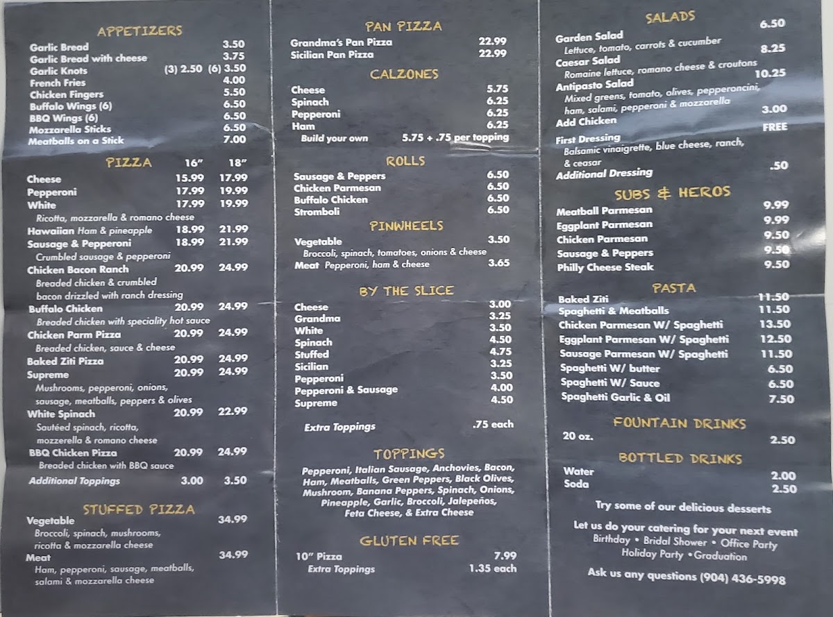 Menu St. Augie's Pizza-1