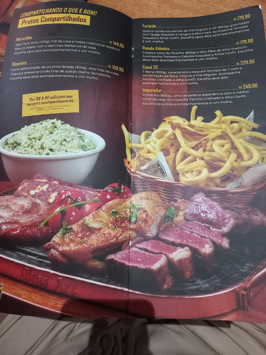 Menu Stadium Steakhouse Park Shopping-1