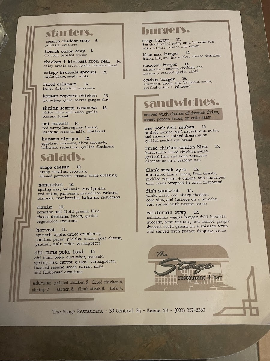 Menu Stage Restaurant-5