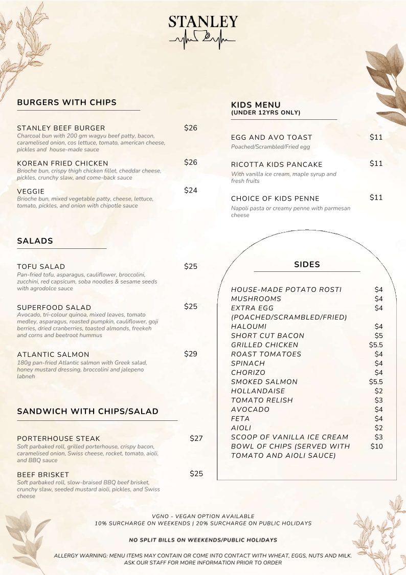 Menu Stanley - Mount Waverley-1