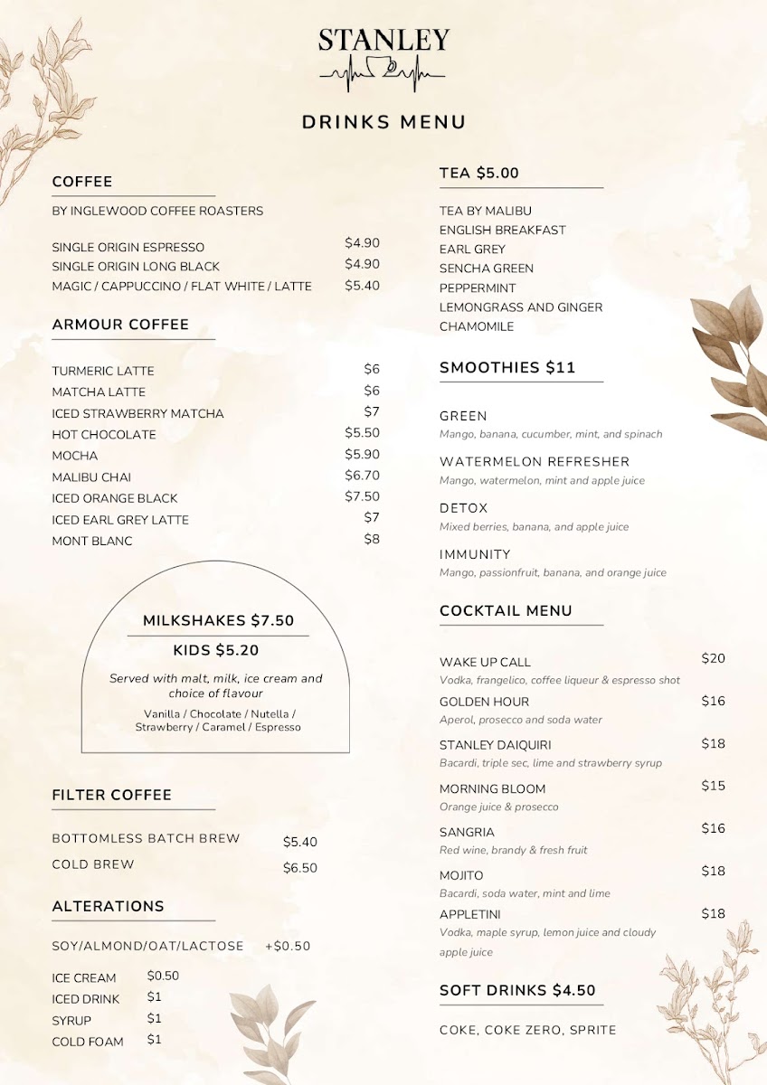 Menu Stanley - Mount Waverley-2