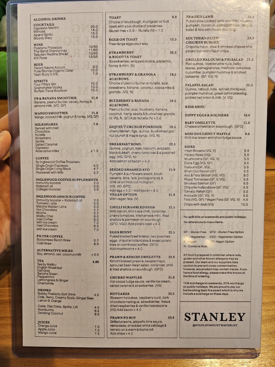 Menu Stanley - Mount Waverley-8
