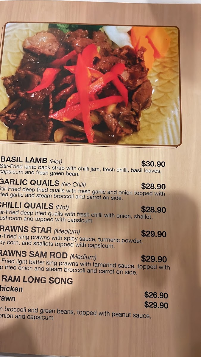 Menu Star Of Siam-2