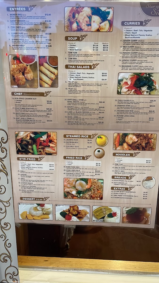 Menu Star Of Siam-6