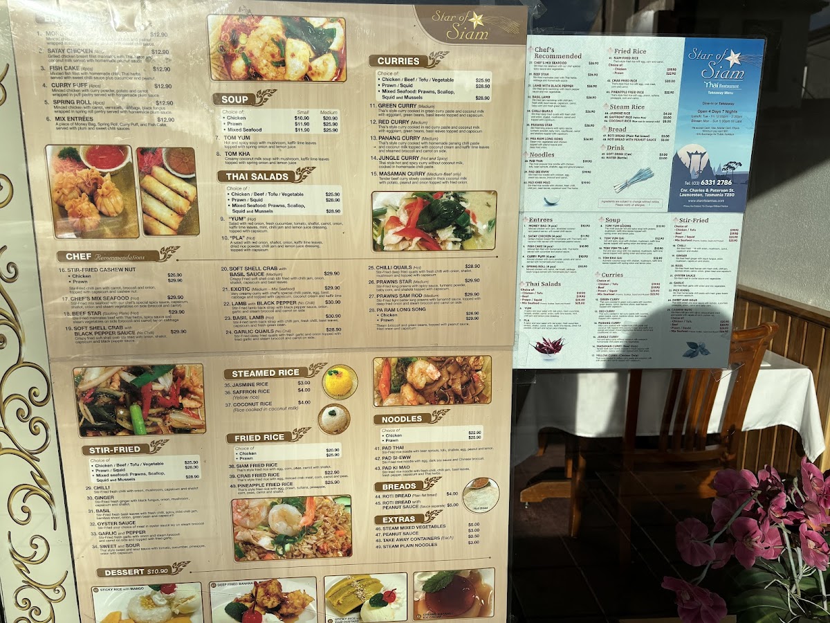 Menu Star Of Siam-8