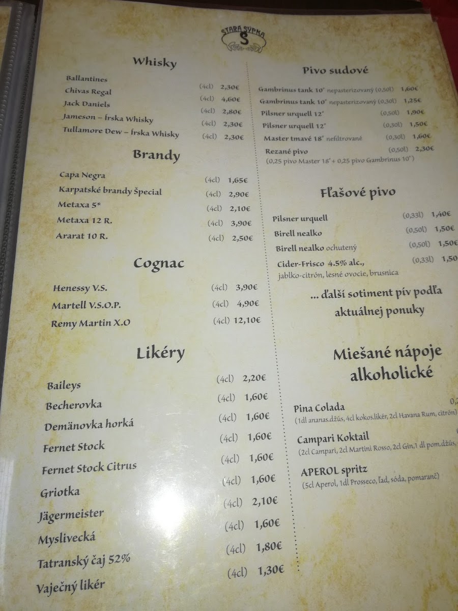 Menu Stara Sypka-9
