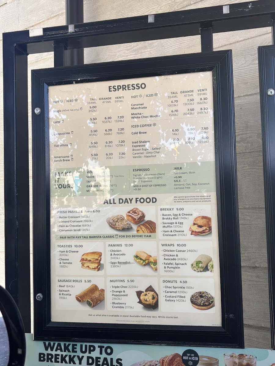 Menu Starbucks Ashmore Drive Thru-3