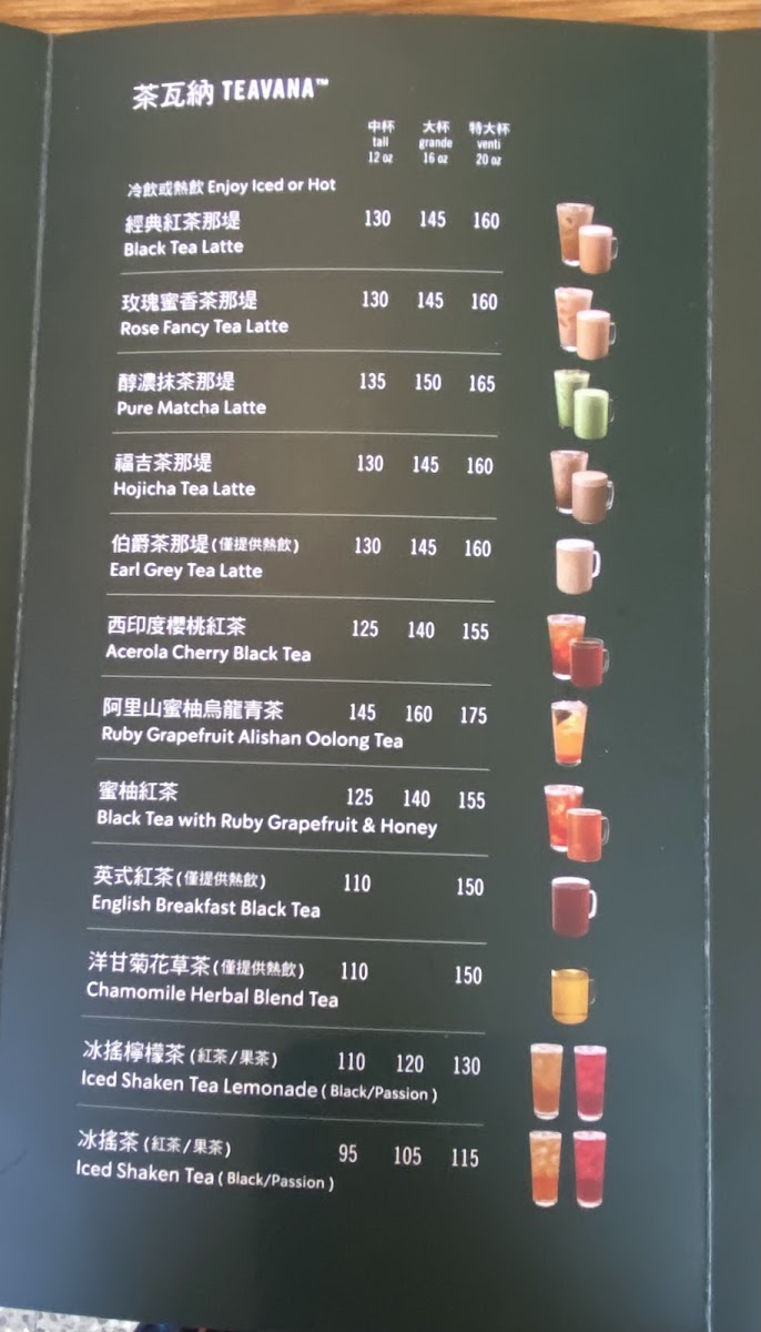 Menu Starbucks Chiayi Shixian Shop-5