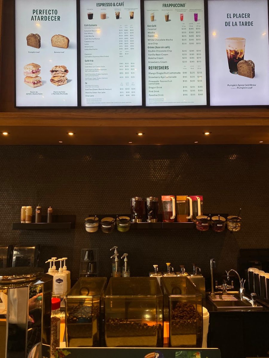 Menu Starbucks Galería 360-3