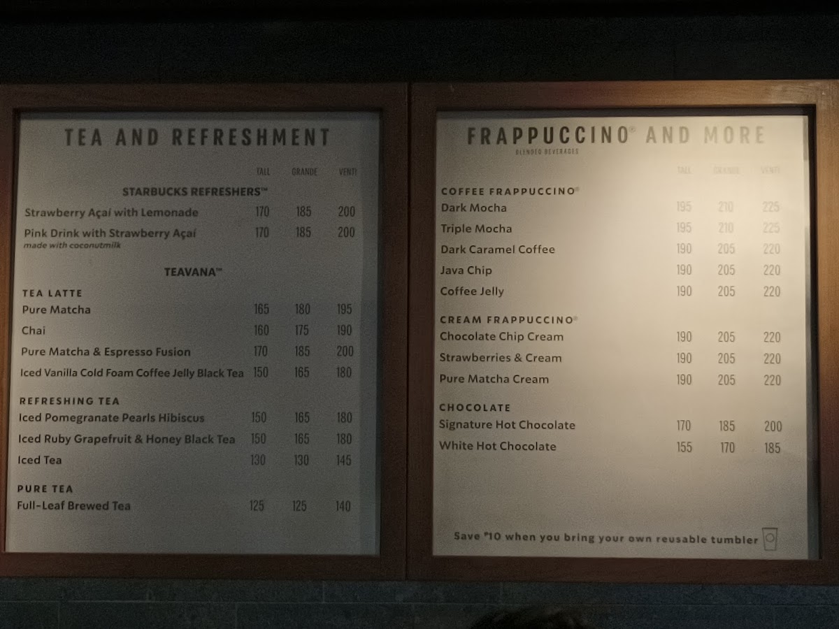 Menu Starbucks One Griffinstone-3