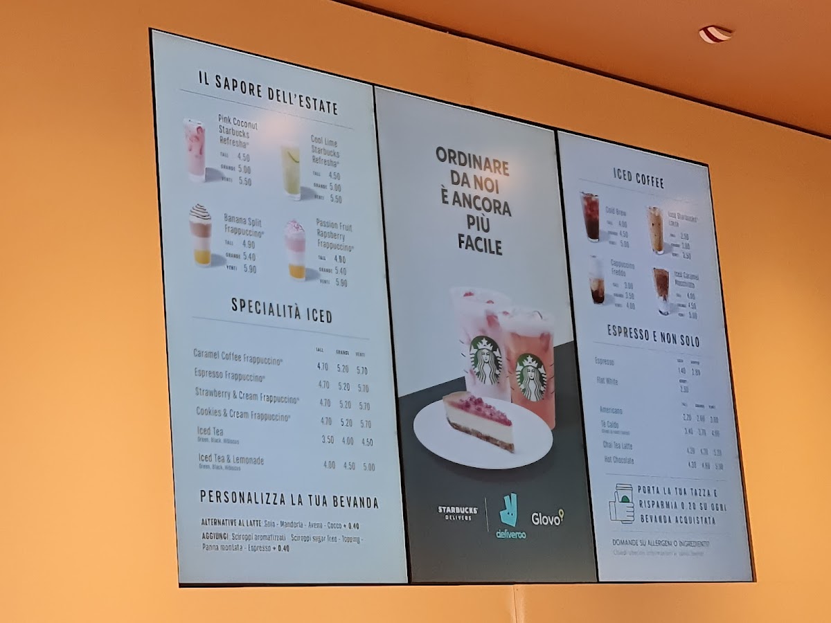 Menu Starbucks - Roma Castel Romano Designer Outlet-5