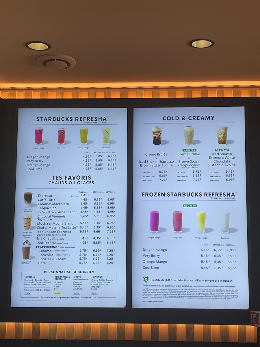 Menu Starbucks Toulouse Palais-1