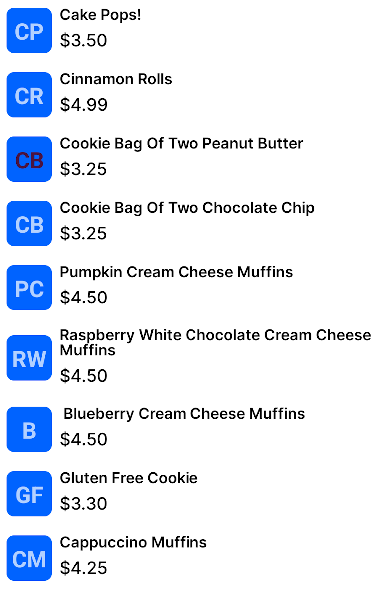 Menu Starks & Luce Coffee Parlour And Bakehouse Llc-1