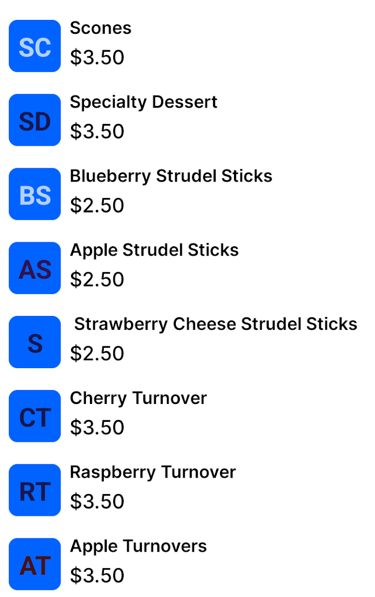 Menu Starks & Luce Coffee Parlour And Bakehouse Llc-2